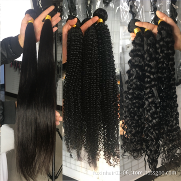 100% Mink Indian Water Wave Braid Hair Bundle Wholesale Virgin Brazilian Weave Vendor Raw Cuticle Aligned Human Hair Extensions